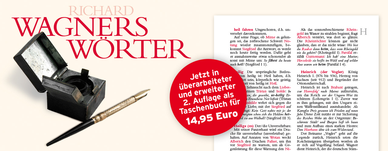 Wagners Wörter – Jetzt in überarbeiteter und erweiterter 2. Auflage als Taschenbuch.